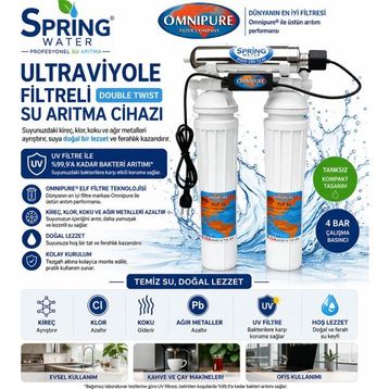 Omnipure Double Twist Elf Serisi Ultraviyole Filtreli Su Arıtma Cihazı