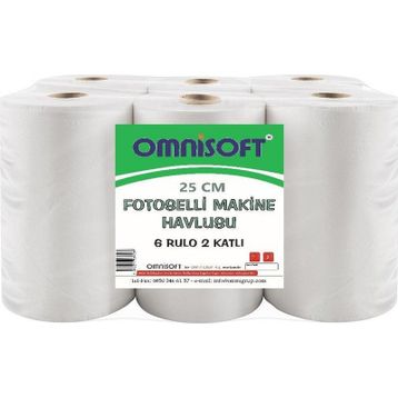 Omnisoft 25 cm 6 Rulo Fotoselli Hareketli Kağıt Havlu