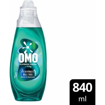 Omo 840 ml Express Fresh Kötü Koku Karşıtı Beyaz ve Renkliler Sıvı Çamaşır Deterjanı
