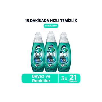 Omo 840 ml Express Fresh Kötü Koku Karşıtı Beyaz ve Renkliler Sıvı Çamaşır Deterjanı