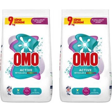 Omo 9 kg Active Beyazlar ve Renkliler için Toz Deterjan