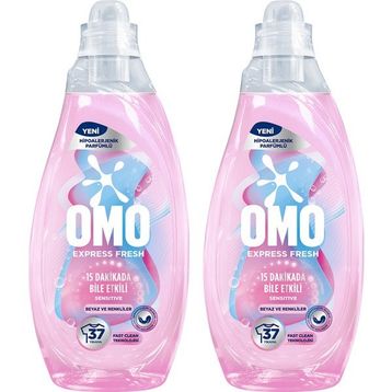 Omo Express Fresh Sensitive 37 Yıkama 1480 ml Beyaz ve Renkliler İçin Sıvı Çamaşır Deterjanı