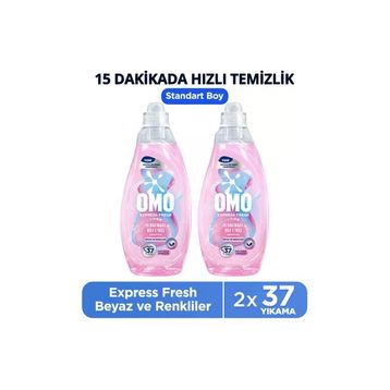 Omo Express Fresh Sensitive 37 Yıkama 1480 ml Beyaz ve Renkliler İçin Sıvı Çamaşır Deterjanı