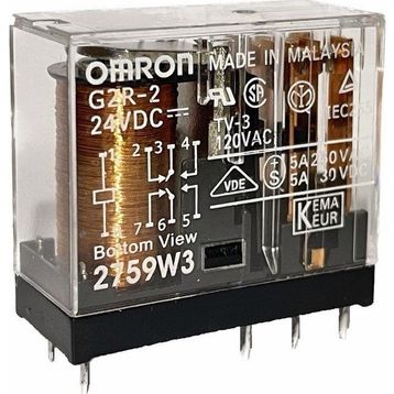 Omron G2R-2 24VDC 5A Çift Kontak 8 Pin Power Relay Güç Rölesi
