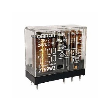 Omron G2R-2 24VDC 5A Çift Kontak 8 Pin Power Relay Güç Rölesi