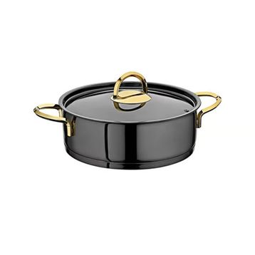 Oms 1315-B Jet Black Steel 8 Parça Çelik Tencere Seti