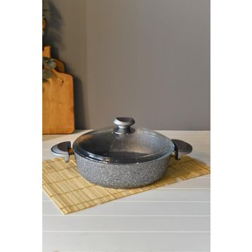 Oms 26 CM Granit Basık Tencere