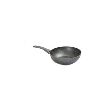 Oms 28x9 cm Gri Granit Wok Tava