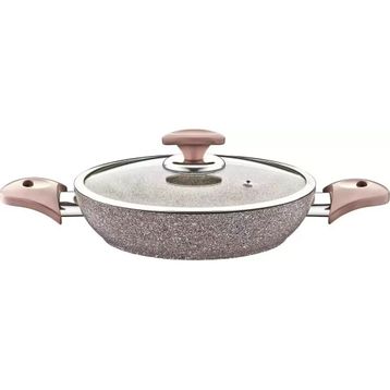 Oms 3004 Sütlü Kahve 6 Parça Granit Sahan Seti