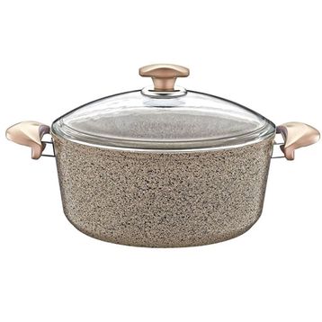 Oms 3110 2 Parça Biogranit 34x13,5 cm Sütlü Kahve Derin Tencere