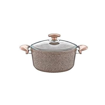 Oms 3110 Collection 24X12 CM Kahverengi Granit Derin Tencere