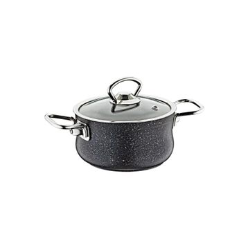 Oms Granit 14x8 cm Gri Mini Güveç Tencere