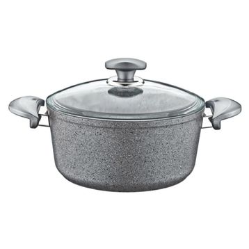 OMS Granit Gri 28 cm Derin Tencere