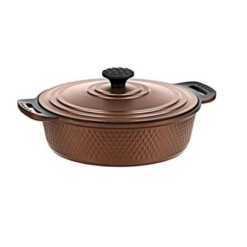 Oms Triana 3536 7 Parça Bronz Biogranit Döküm Tencere Tava Seti
