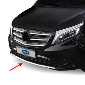 Omsa Mercedes Vito W447 2014 ve Sonrası Krom Ön Tampon Difüzör Çıtası