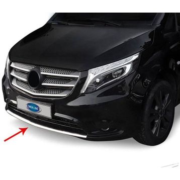 Omsa Mercedes Vito W447 2014 ve Sonrası Krom Ön Tampon Difüzör Çıtası