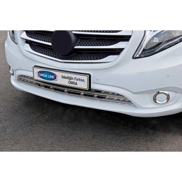 Omsa Mercedes Vito W447 2014 ve Sonrası Tırtıklı Krom Ön Tampon Çıtası