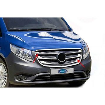 Omsa Mercedes Vito W447 5 Parça 2019 ve Sonrası Krom Ön Panjur