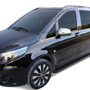 Omsa Mercedes Vito W447 Dot Line Siyah Kısa Şase 2014 ve Sonrası Yan Basamak