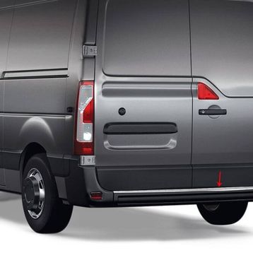 Omsa Nissan NV400 2010 ve Sonrası Taşlı P.Çelik Krom Arka Tampon Eşiği