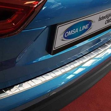 Omsa Nissan Qashqai 2017 ve Sonrası Taşlı Krom Arka Tampon Eşiği