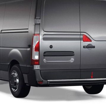 Omsa Opel Movano 3 2010 ve Sonrası Taşlı P.Çelik Krom Arka Tampon Eşiği
