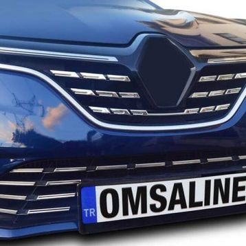 Omsa Renault Megane 4 Sedan 2021 ve Sonrası Krom Ön Tampon Alt Çıta