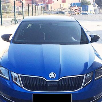 Omsa Skoda Octavia 3 A7 Yarasa Batman Piano Black 2013-2019 Arası Ayna Kapağı