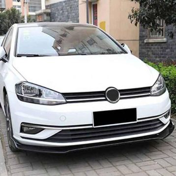 Omsa Vw Golf 7 2017-2019 Lip Plus V2 3 Parça Piano Siyah Abs Ön Tampon