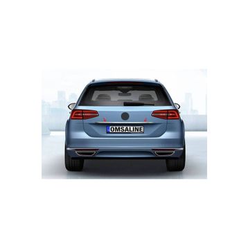 Omsa VW Passat B8 Variant Krom Plaka Üstü 2015 ve sonrası Bagaj Çıtası