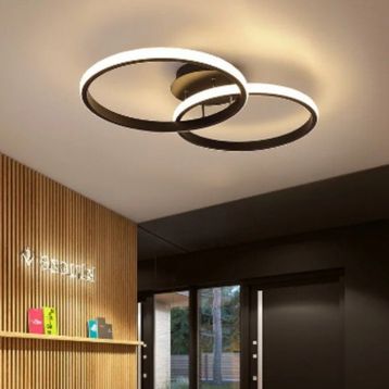 Ömür Avize Bobs Modern Ikili Beyaz Ledli Renkli Avize