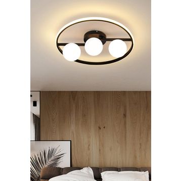 Ömür Avize Rivera Modern Beyaz Globe Ledli Avize