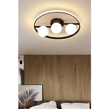 Ömür Avize Rivera Modern Beyaz Globe Ledli Avize