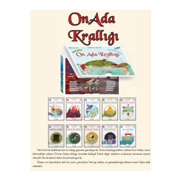 On Ada Krallığı Serisi Kutulu 10 Kitap Üçgen Çocuk