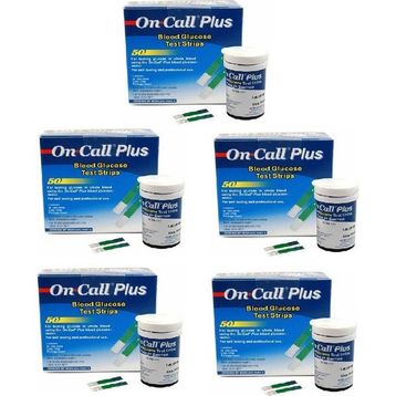 On Call Plus 5x50'li 250 Adet Şeker Ölçüm Test Strip