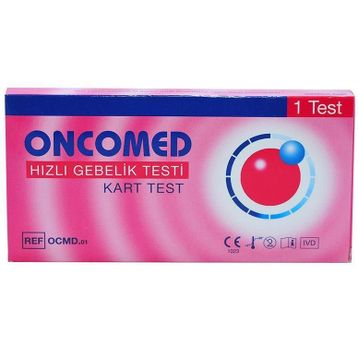 Oncomed 1 Kart Test Hızlı Gebelik Testi