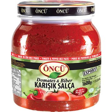 Öncü 1600 gr Domates Biber Karışık Salça