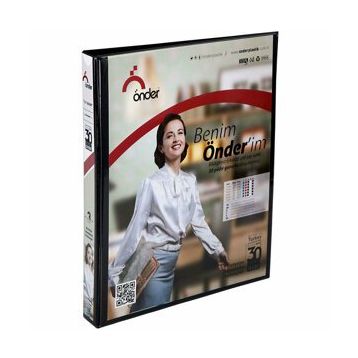 Önder 2003 A4 3 cm 2 Halkalı Siyah Firma Tanıtım Klasörü