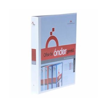 Önder 2003 A4 3 cm 2D Halkalı Beyaz Firma Tanıtım Klasörü