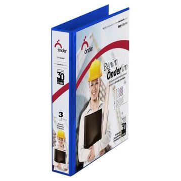 Önder A4 2013 3 Cm 4 Halkalı Lacivert Firma Klasörü