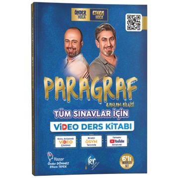 Önder Hoca ve Ethem Hoca Tüm Sınavlar Için Paragraf Ve Anlam Bilgisi Video Ders Kitabı - KR Akademi Yayınları