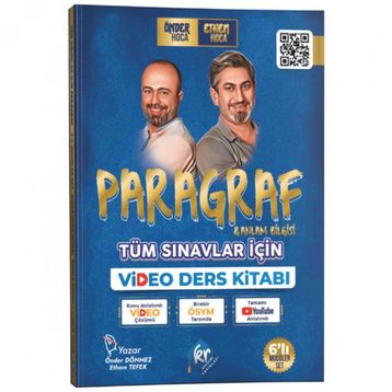 Önder Hoca ve Ethem Hoca Tüm Sınavlar Için Paragraf Ve Anlam Bilgisi Video Ders Kitabı - KR Akademi Yayınları