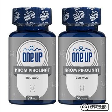 One Up Krom Pikolinat 200 mcg 2x90 Tablet