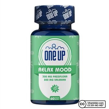 One Up Relax Mood Passiflora Valerian 60 Kapsül