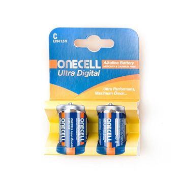 Onecell Ultra Dijital Alkalin 2'li C Pil