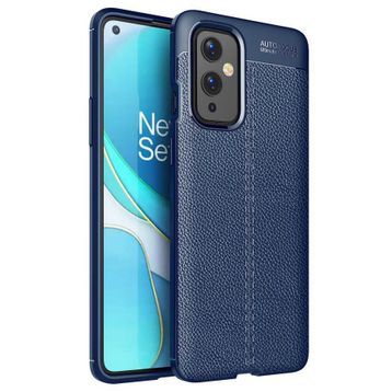 OnePlus 9 Lacivert Kılıf Silikon Karbon Serisi Mat Fiber Negro Kapak