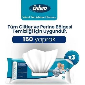 Önlem 150 Adet Vücut Temizleme Havlusu