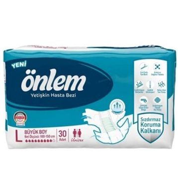 Önlem 30 Adet Large Belbantlı Hasta Bezi