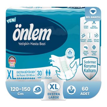 Önlem 60 Adet XL Belbantlı Hasta Bezi