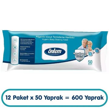 Önlem 600 Adet Vücut Temizleme Havlusu